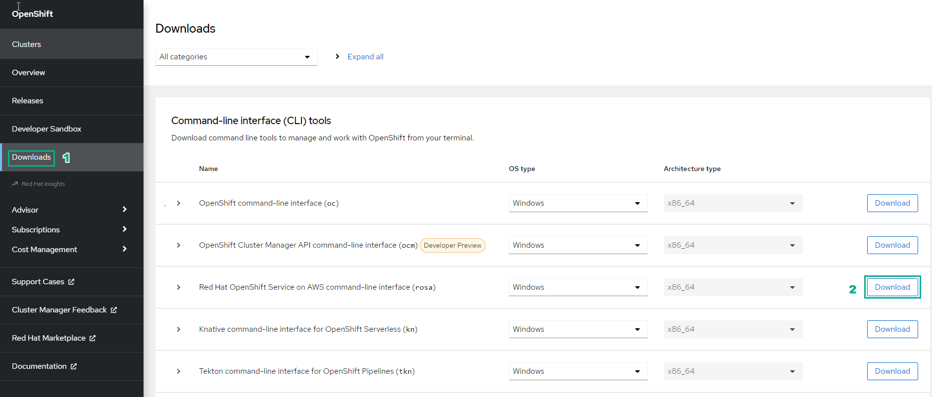 Install ROSA :: RED HAT OPENSHIFT SERVICE ON AWS